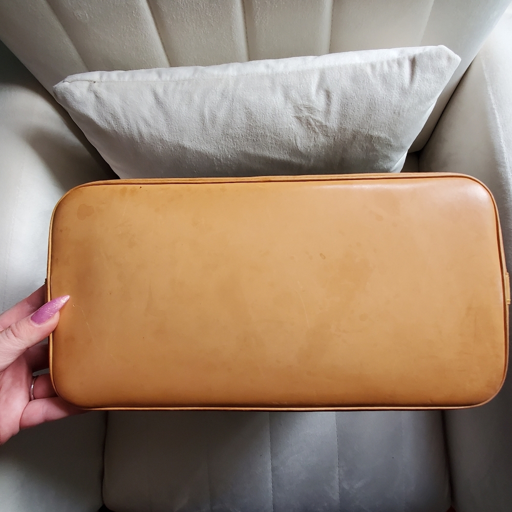 Louis Vuitton Monogram Alma Satchel - Brown Monogram with Tan Trim - Picture 7 of 14